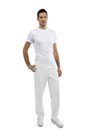 Pantalone Teo - poli/cotton bianco