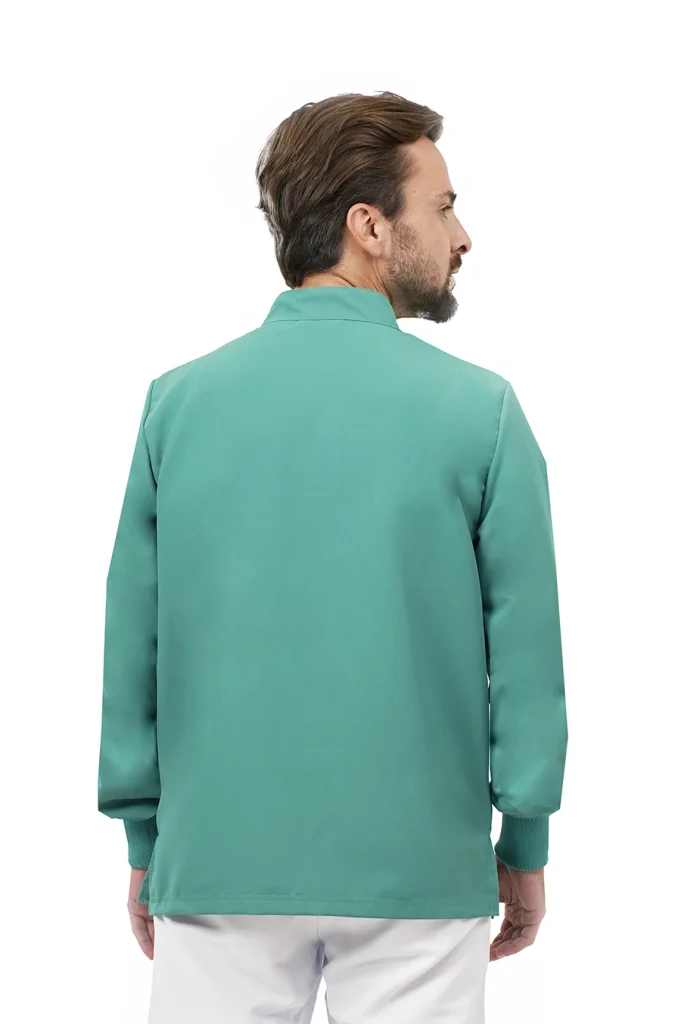 Quick Medical Uniform - Divisa professionale - casacca Next con zip e manica lunga colore Surgical Green